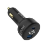 100W Araç Şarj Aleti, LED Ekranlı Type-C + USB-A
