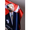 100x150 cm Atatürk Baskılı Türk Bayrağı, Sert Plastik Kutu ile