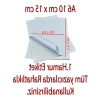 10x15 cm Güçlü Yapışkanlı A6 Etiket Kağıdı (100 Yaprak)