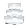 1150 cc Kapasiteli Cam Saklama Kabı Seti - 3lü