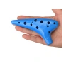 12 Delik Alto C Ocarina Müzik Enstrümanı (Mavi)