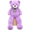 120 cm Papyonlu Peluş Ayı - Mor Renk, Sevgiliye Özel Hediye