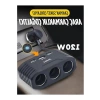120W Çakmak Soketi, 2 USB ve 1 Type-C Çoğaltıcı Araç Şarj Cihazı