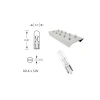 12V T5 1.2W Mini Dipsiz Ampul Seti - 10 Adet Renk Seçeneği