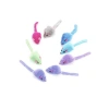 13.5 cm Tek Renk Peluş Fare Kedi Oyuncağı 3lü Set