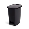 15 Litre Pedallı Çöp Kovası, Şık Siyah Tasarım