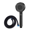 150 cm Yüksek Basınçlı Duş Hortumu, Siyah Renkli Duş Seti ile Modern Tasarım