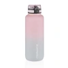 1500ml Kapasiteli Motivasyonel Su Matarası, Pembe-Gri Renk Seçenekleri