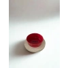 16 Cm Tek Tablalı Kırmızı Seramik Mama ve Su Kabı
