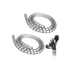 16 mm Gri Spiral Kablo Toplayıcı, 1 Metre, 2 Adet Set