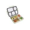 1600ml Paslanmaz Çelik Sızdırmaz Lunchbox, 5 Bölmeli