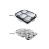 1600ml Paslanmaz Çelik Sızdırmaz Lunchbox, 5 Bölmeli
