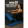 16mm Mavi-Siyah Pilates Matı, Ekstra Kalın ve Rahat