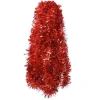 1.7 Metre Kırmızı Kalın Yılbaşı Püskül Süsü Tinsel Garland
