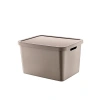 18 Lt Çok Amaçlı Kapaklı Depolama Kutusu - Bej