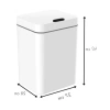 18 Lt Kapasiteli Otomatik Sensörlü Çöp Kutusu