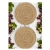 2 Adet Hasır Yuvarlak Amerikan Servis Tabak Altlığı - 35 cm