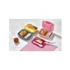 2 Katlı 1.6 Litre Kapasiteli Bento Öğle Yemeği Kutusu, Taşınabilir Set