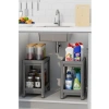 2 Katlı Tekerlekli Banyo Mutfak Rafı, Pratik ve Kullanışlı