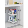 2 Katlı Tekerlekli Düzenleyici Raf, Mutfak ve Banyo için Pratik Organizer