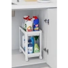 2 Katlı Tekerlekli Düzenleyici Raf, Mutfak ve Banyo için Pratik Organizer
