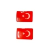2li 3D Türk Bayrağı Sticker Seti