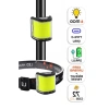 2 si 1 Arada 72LED Şarjlı Bisiklet Feneri Çakarlı Kafa Lambası Çift Özellikli Güçlü Işık 6 Mod 6053