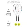 2 Tenis Raketi ve Top Seti: Yetişkinler İçin 27 İnç