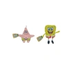 20 cm Boyutunda 2 Adet Peluş Karakter, Sevimli Tasarımlı Sünger Bob ve Patrick
