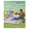 200 x 200 cm Boyutlarında Su Geçirmez Piknik Örtüsü, Katlanabilir ve Taşınabilir