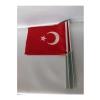 20X30 cm Sopalı Türk Bayrağı, Alpaka Kumaş, 20li Paket