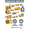 21 Parça Manyetik Mühendislik Serisi 6 Araba Dönüşebilen Robot