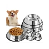 22 cm Kaymaz Taban Paslanmaz Çelik Mama ve Su Kabı