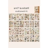 24 Sayfa Vintage Temalı Sticker Seti, Scrapbook ve Bullet Journal İçin