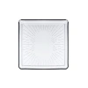 24x24 cm Kristal Cam Servis Tabağı – Şık Tasarım