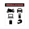 24x28 cm Arabada Bebek Var Sticker, Cam İçin