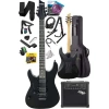 25 Watt Bluetooth Amfili Profesyonel Elektro Gitar Seti