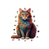 250 Parça Kedi Temalı Ahşap Puzzle Seti