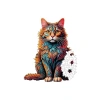 250 Parça Kedi Temalı Ahşap Puzzle Seti