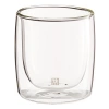 266 ml Kapasiteli Çift Camlı 2li Viski Bardağı, Şeffaf Cam Tasarım