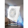 280 M³/H Debi ile 45 Db Sessiz Banyo Aspiratörü, Su Sıçrama Koruması