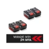 2x18V 4.0 Ah Li-Ion Akü Seti, Uyumlu ve Güçlü