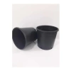 3 Adet 22,5x22,5 cm Plastik Üretim Saksısı, Siyah Renk, 8 Litre