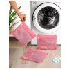 3 Adet Bebek Çorap Yıkama Filesi, Pembe