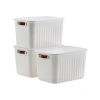3 Adet Kapaklı Saklama Kutusu Seti, 15 Litre