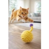 3 Adet Kedi Oyuncağı Seti - İpli Top ve Ponpon Uç