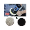 3 Adet Koyun Postu Pedi Ø 125 mm Cırt Tabanlı Pasta Cila Polisaj Süngeri