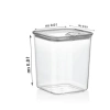 3 Adet Pratik Kare Gıda Saklama Kabı, 700 Ml