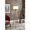 3 Ayaklı Tripod Lambader, MDF Ahşap Ayaklı Modern Lamba