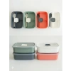 3 Bölmeli Sızdırmaz Lunch Box, BPA İçermeyen Yemek Kabı, Gri Renk